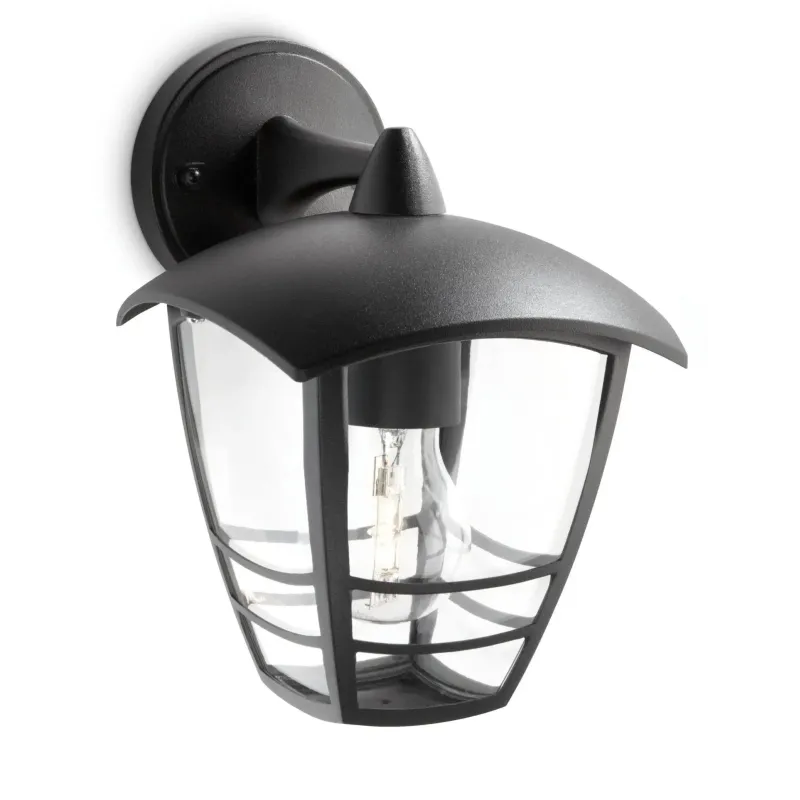 Philips Creek V�glampe, sort 1x60w 23,5cm.