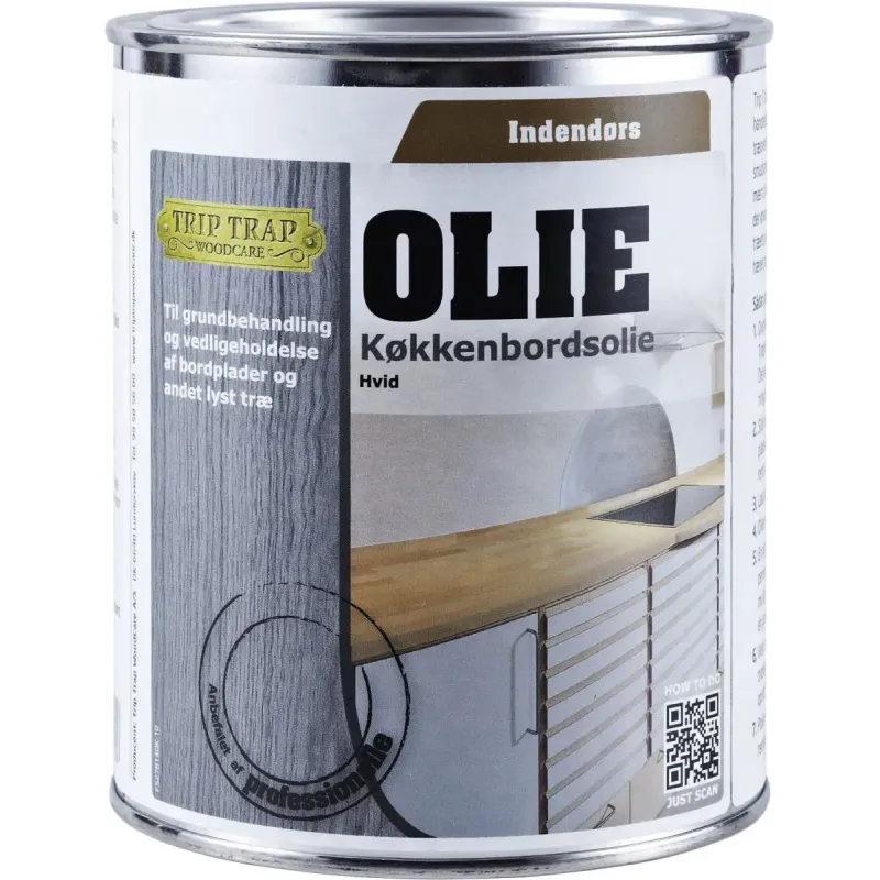 Trip Trap K�kkenbordsolie Hvid 0,75lt