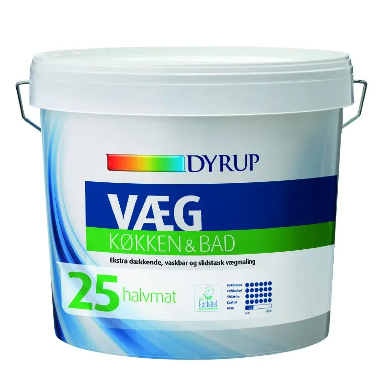 Dyrup V�g 25 - K�kken & Bad Hvid - 4,50lt