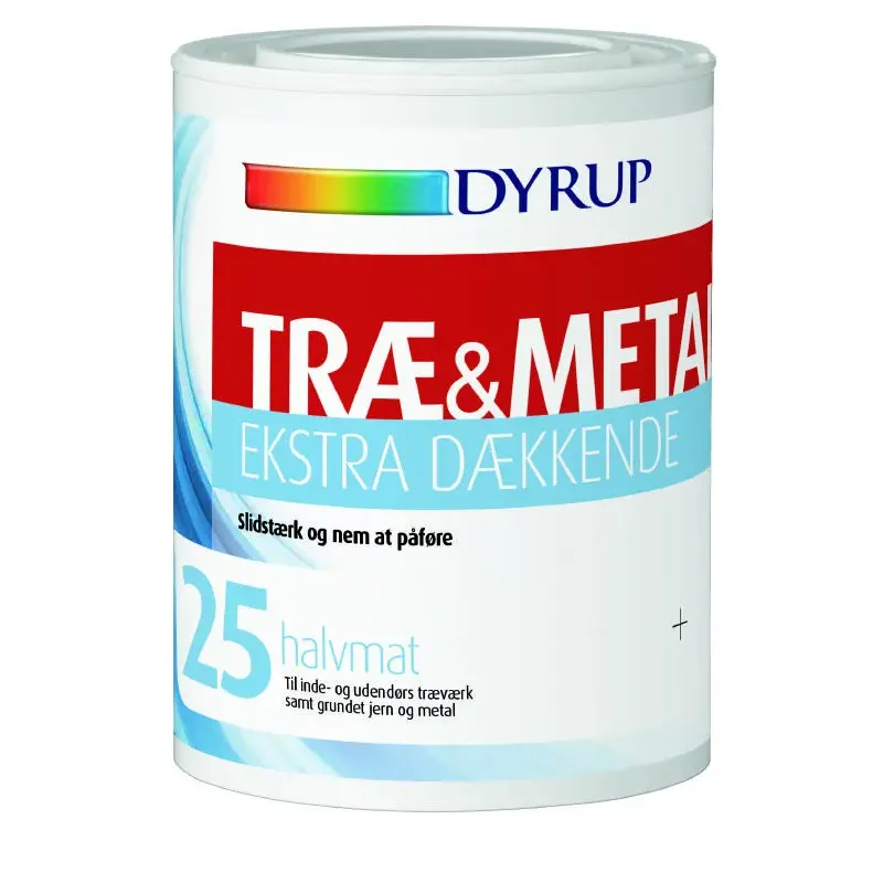 Dyrup Tr� & Metal 25 Ekstra D�kkende Hvid - 0,75lt