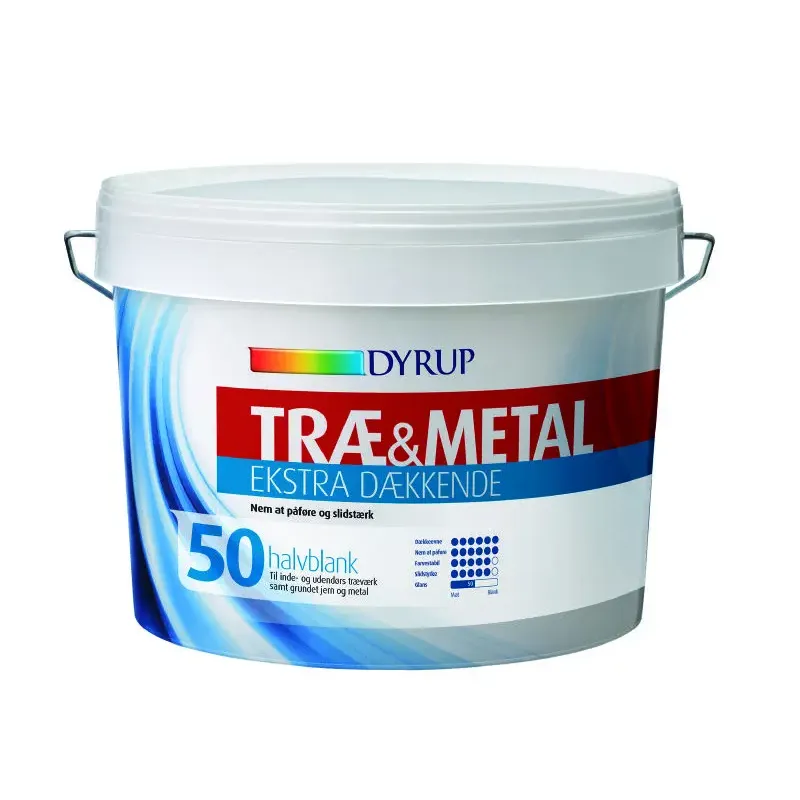 Dyrup Tr� & Metal 50 Ekstra D�kkende Hvid - 2,25lt