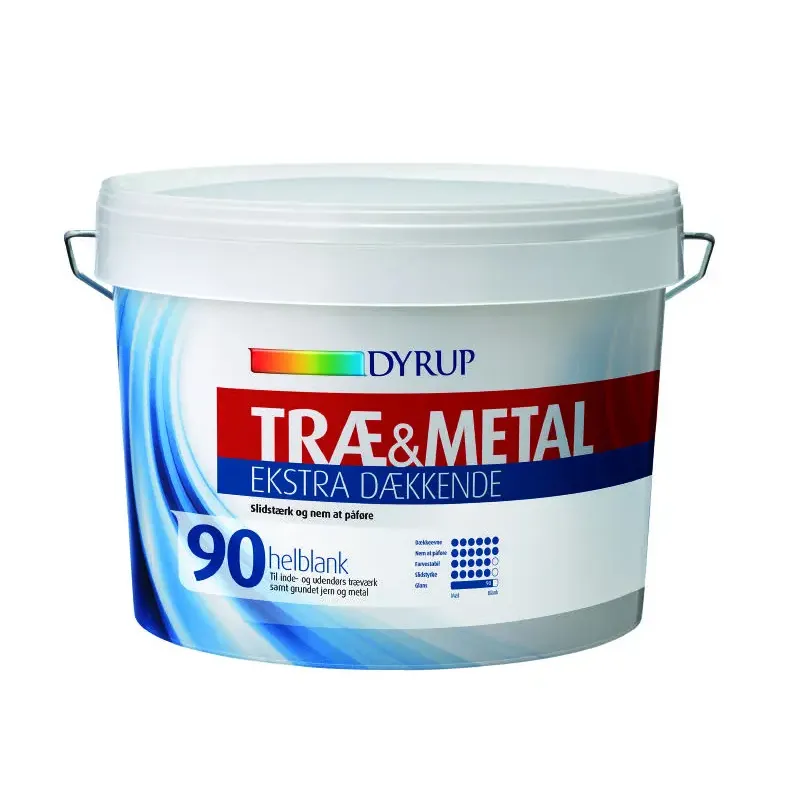 Dyrup Tr� & Metal 90 Ekstra D�kkende Hvid - 2,25lt