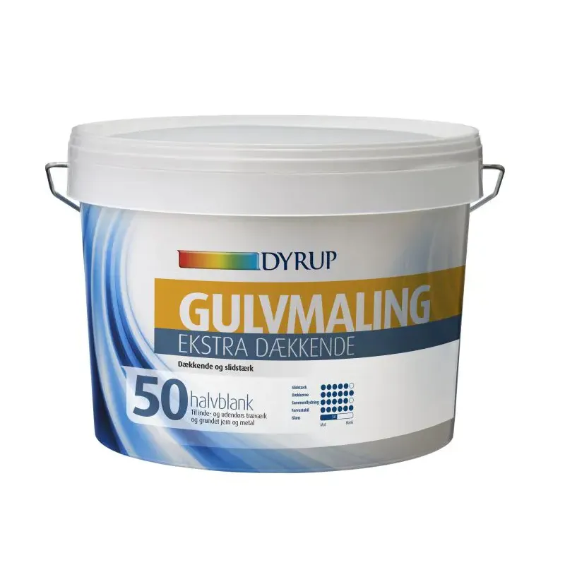 Dyrup Gulvmaling Vand Ekstra D�kkende Hvid - 2,25lt