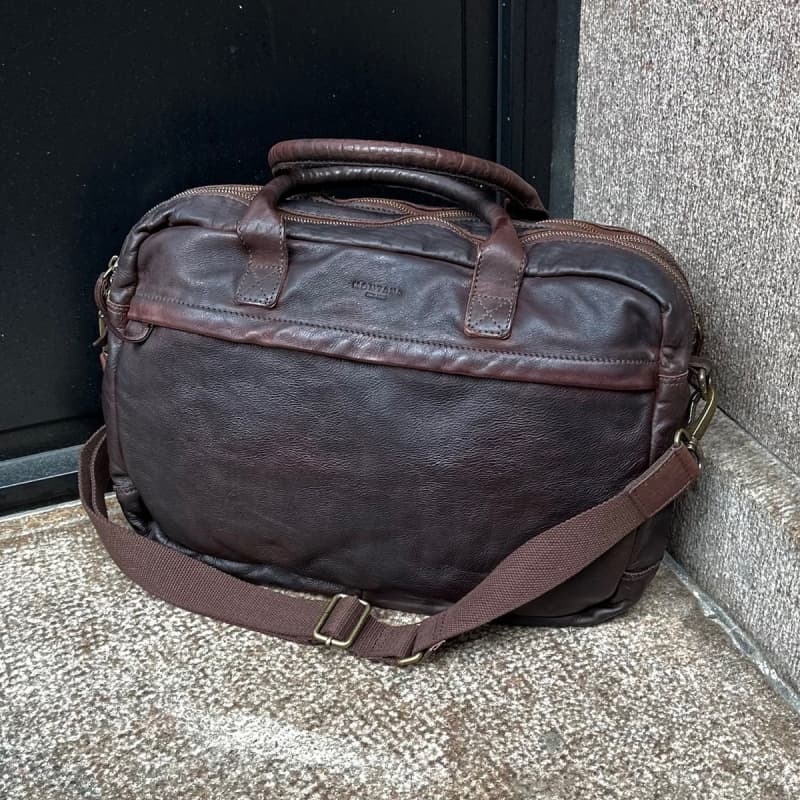 Lenox pc taske - Til 15,6" pc - Brun bøffelskind - Montana