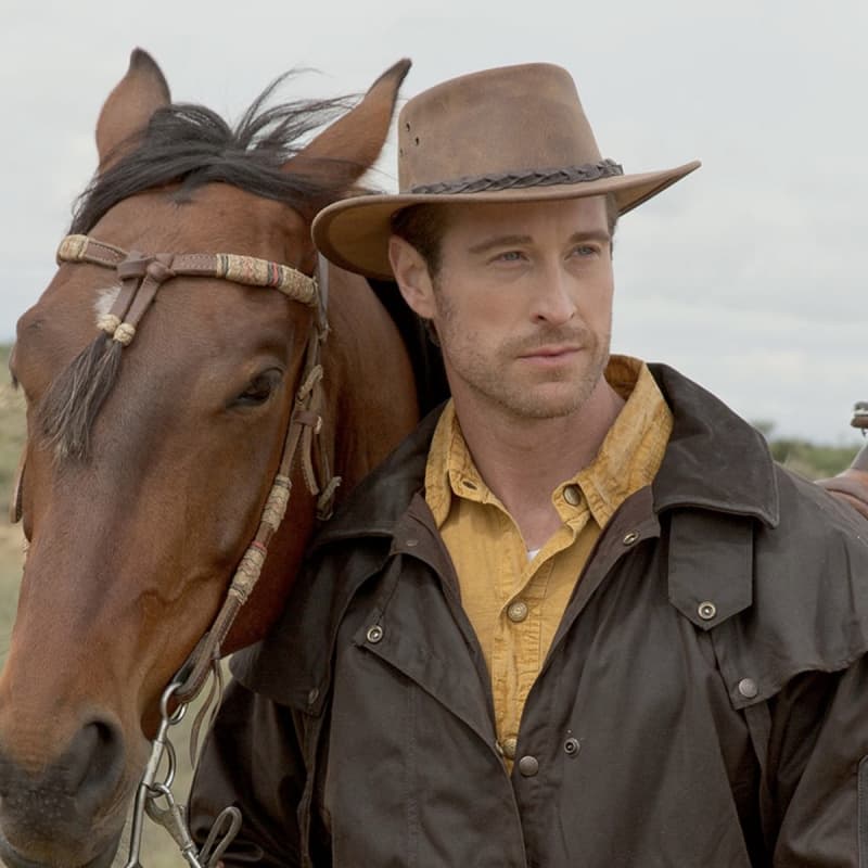 Wiggo cowboy hat i cognac okse læder - Scippis S