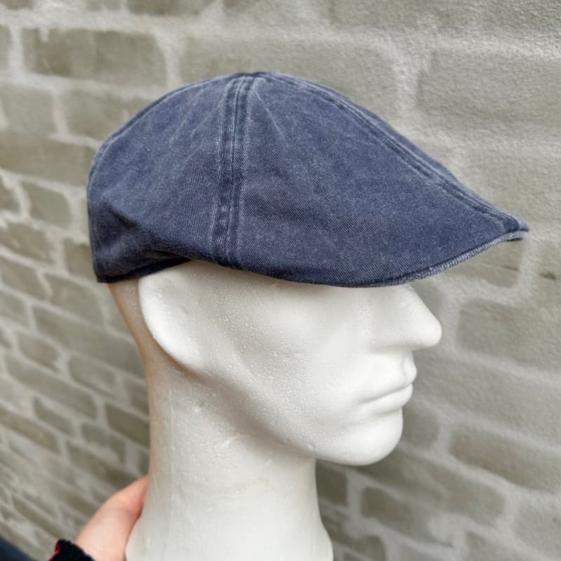 Chilla flat cap - Blå canvas - 100% bomuld - Unisex - Scippis S/M