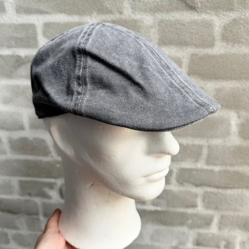 Chilla flat cap - Grå canvas - 100% bomuld - Unisex - Scippis S/M