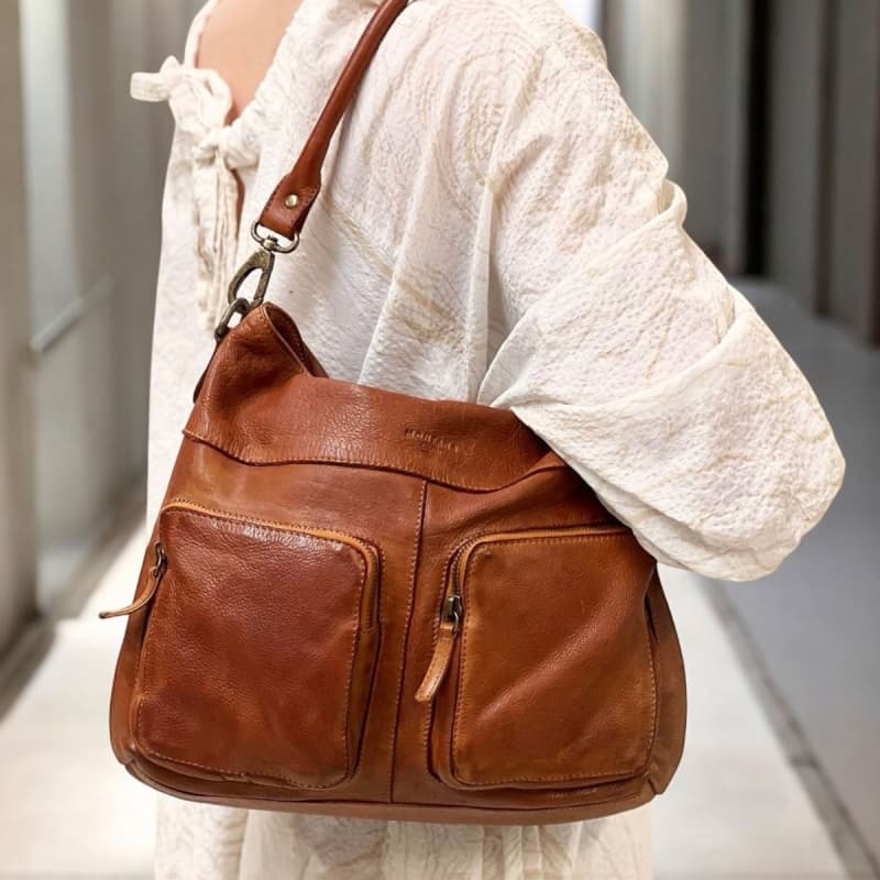 Kinsey Crossbody taske - Cognac bøffelskind - Montana