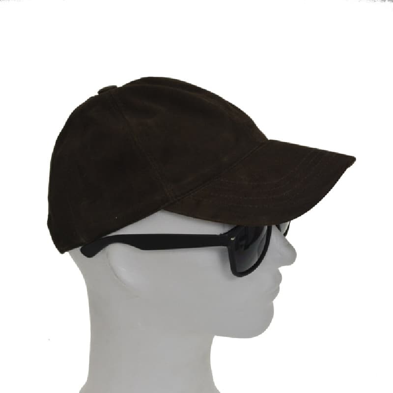 Ruskinds cap - Herre - Mørk brun - Freja skind