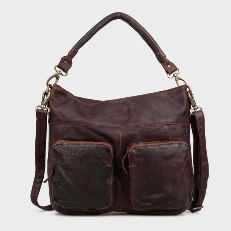 Kinsey Crossbody taske - Brun bøffelskind - Montana