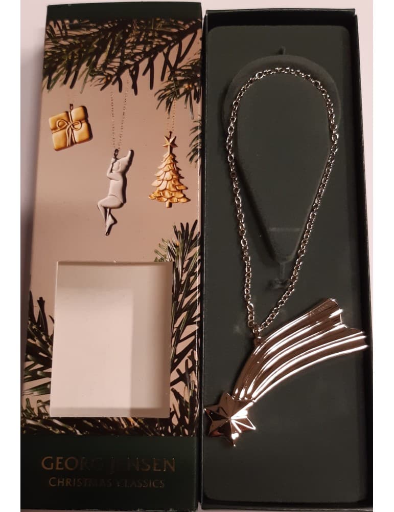 Ornament - PLATINERET - Stjerneskud - Jul