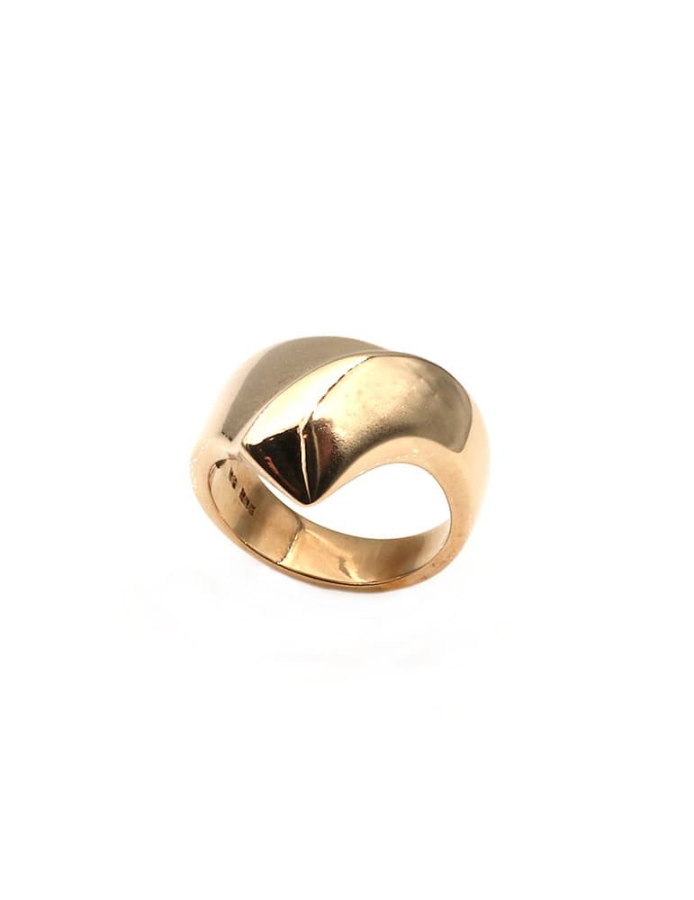 14kt kraftig guldring - Ringe