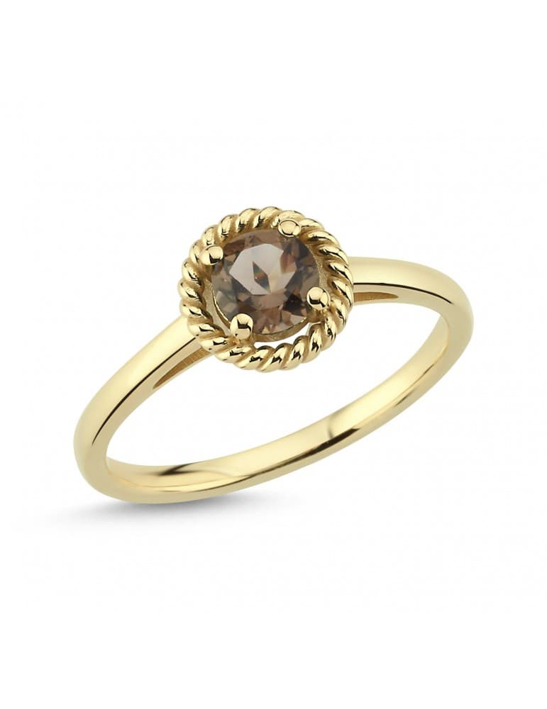 Nuran ring - Darling ring m. røg topas - Ringe