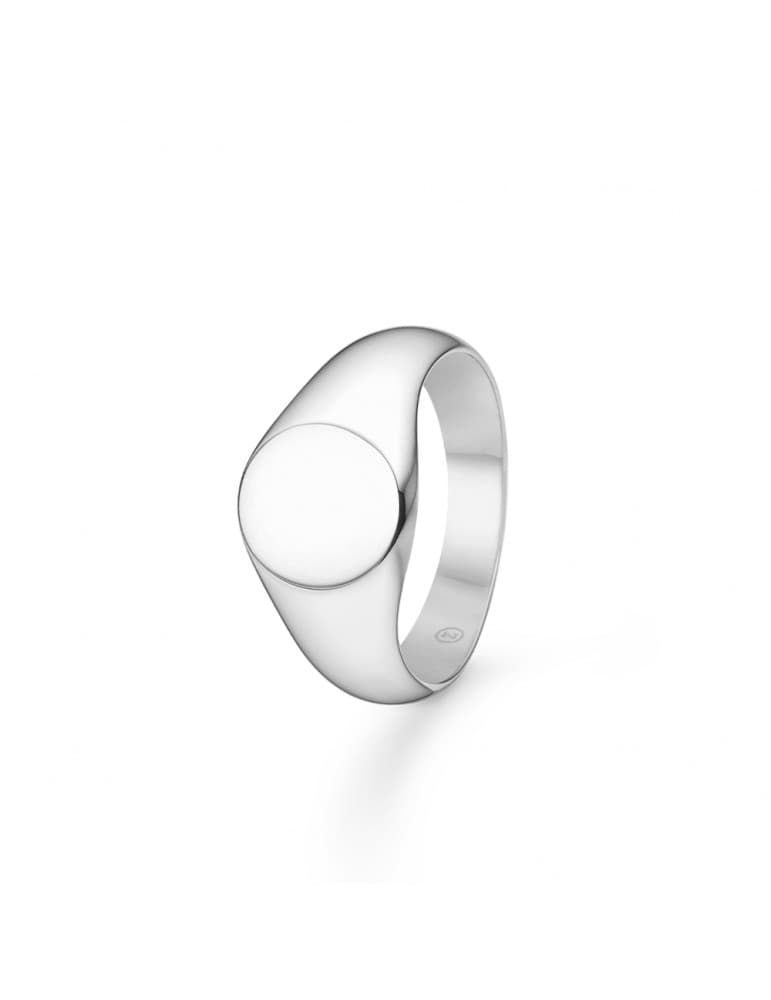 Mads Z - sølv ring - rund signet - Mads Z