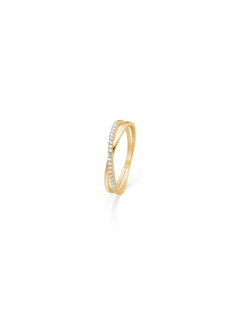 Mads Z - 'Elisa' ring, 8 kt. guld m. zirk. - Mads Z