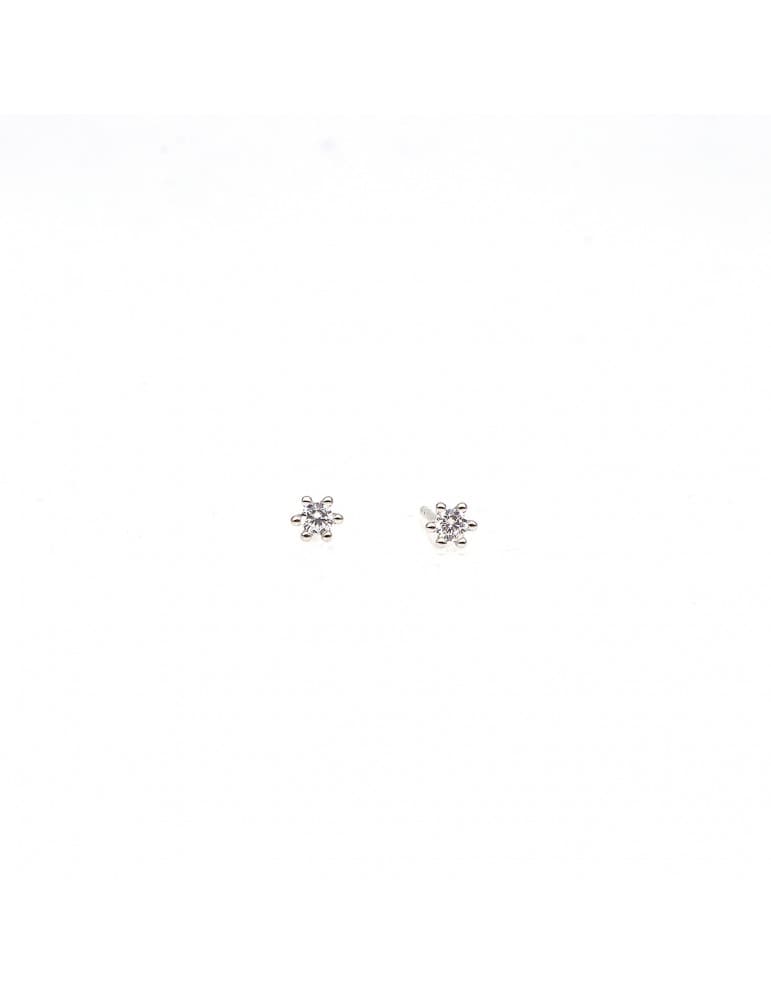 Jeweltime sølv ørestikker med 2,5mm zirkonia - Jeweltime smykker