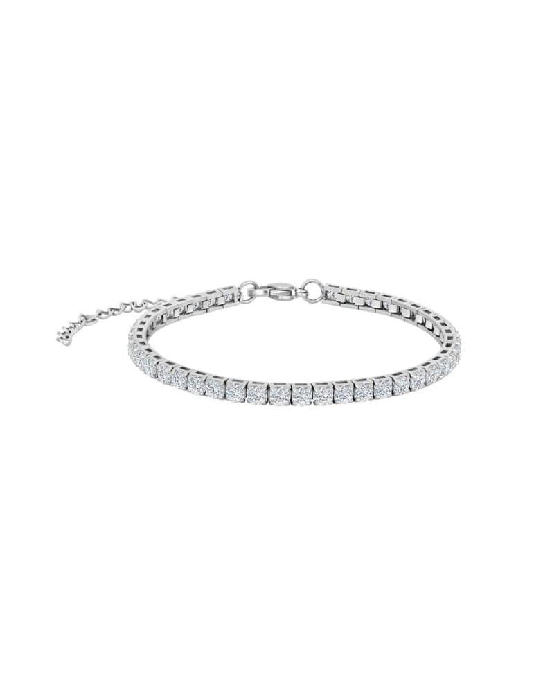 Nordahl - SON OF NOA - tennis armbånd i stål med zirkonia - Herresmykker