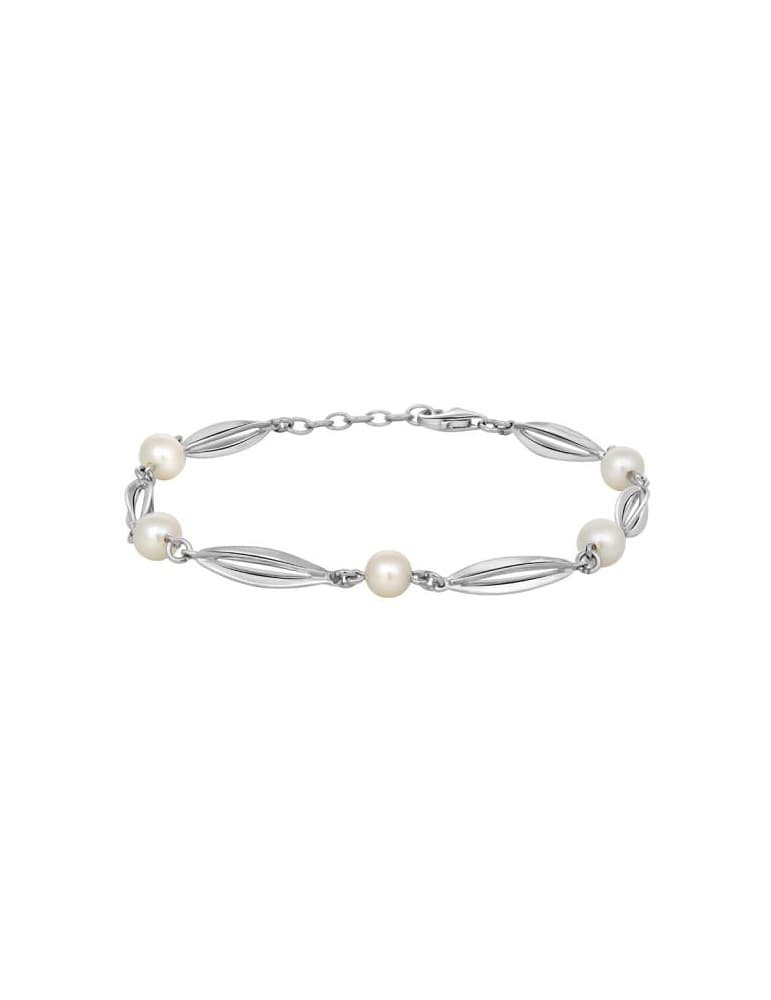 Nordahl - Siersbøl - armbånd - bur&perle, rhodineret sølv - Smykker