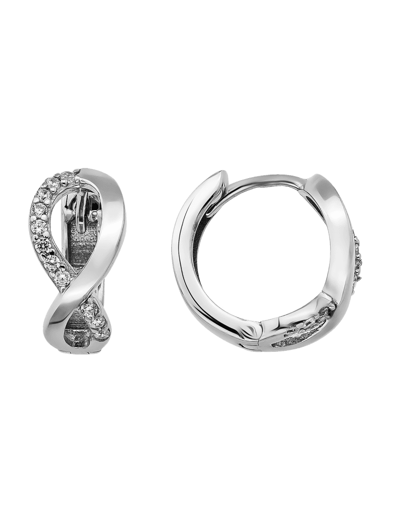 Jeweltime sølv rhodineret clikcreol - med infinity tegn - Jeweltime smykker