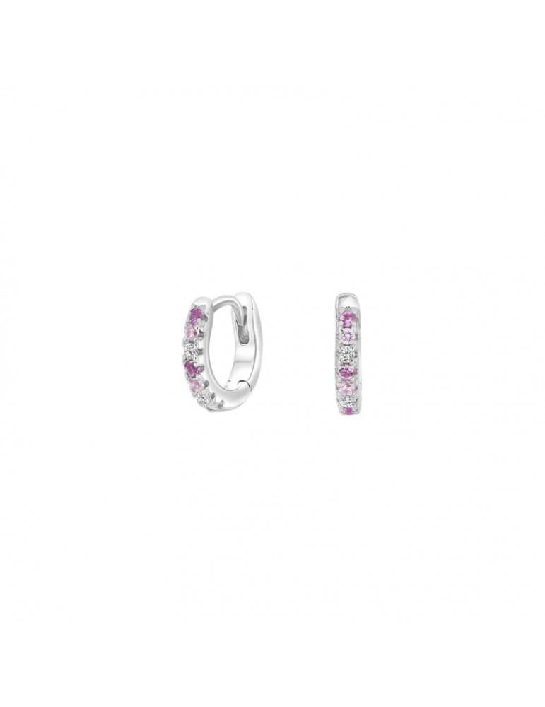 Nordahl - children - børne creol med multi pink zirkonia sølv - Smykker