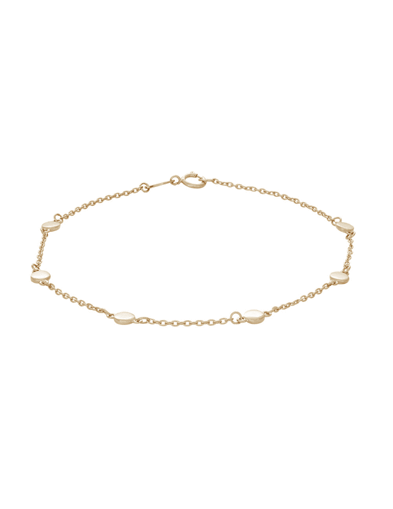 Nordahl - Siersbøl - 8kt guldarmbånd m/ 6 stk. 4 mm dots - Armbånd