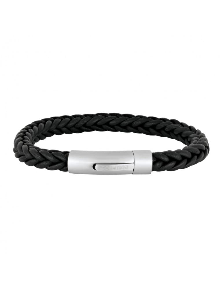 Nordahl - SON OF NOA - herre armbånd, sort kalveskind m. stållås - Herresmykker