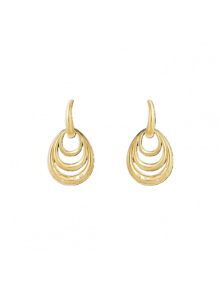 Georg Jensen -  Offspring 3 i en ørehænger i 18 kt. guld m/ diamanter - Georg Jensen