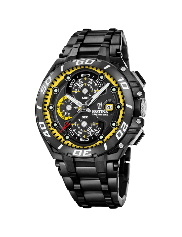 Festina - herreur - LIMITED DENMARK  - sort stål - Festina