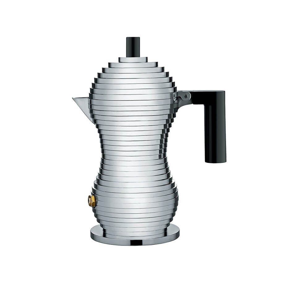 Alessi Pulcina 1 kopp. Espressokanna Svart
