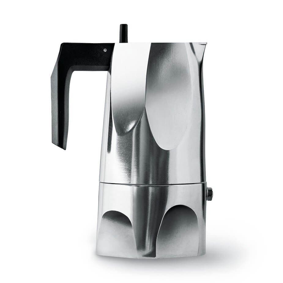 Alessi Ossidiana 3 Cup. Espressokanna Alu