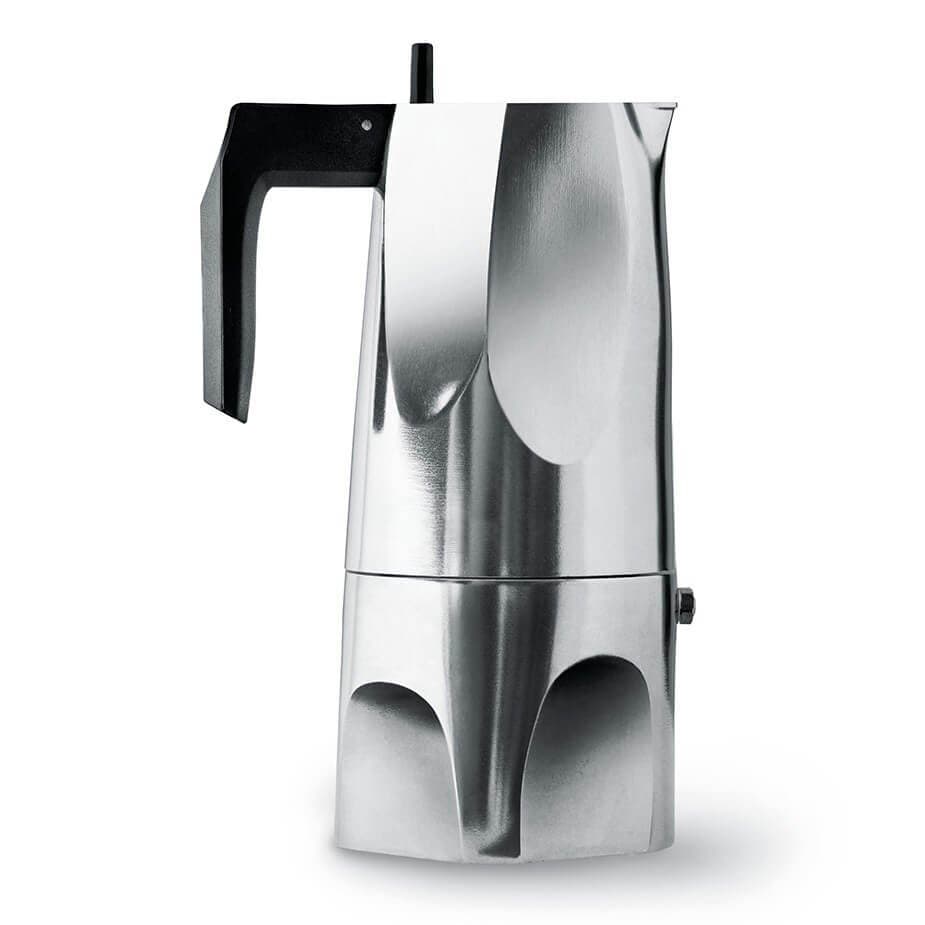 Alessi Ossidiana 6 Cup. Espressokanna Alu