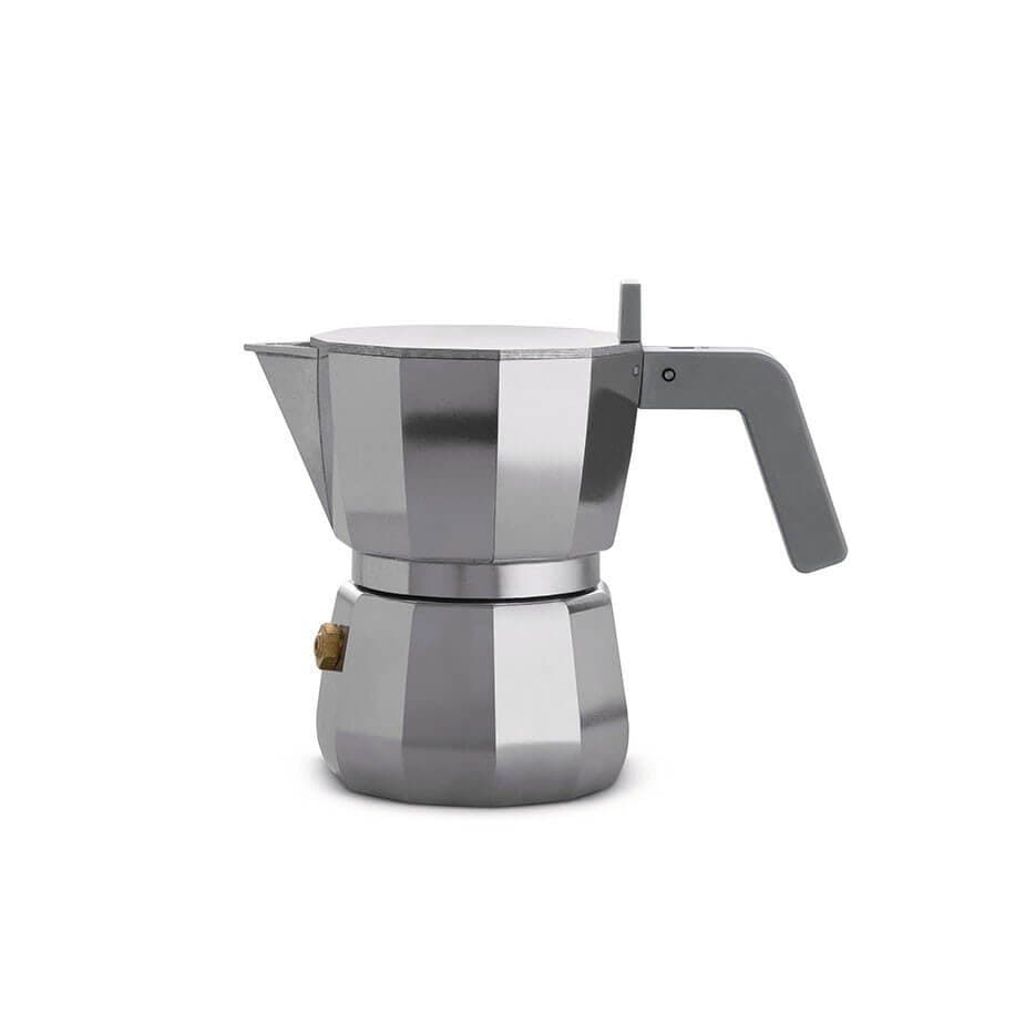 Alessi Moka 1 Cup. Espressokanna Alu