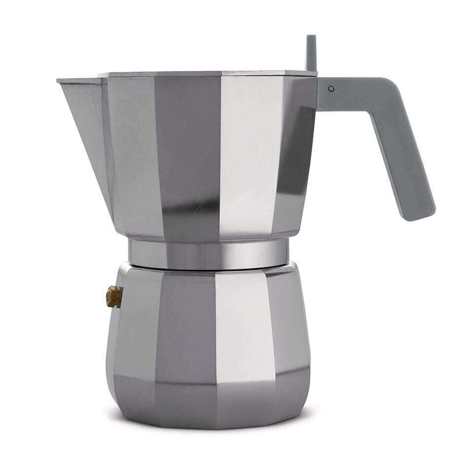 Alessi Moka 6 Cup. Espressokanna Alu