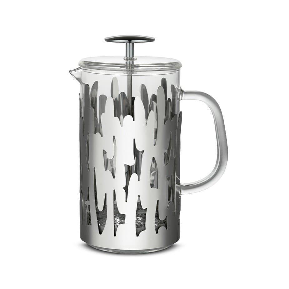 Alessi Barkoffee 8 Koppar. Presskanna Stål