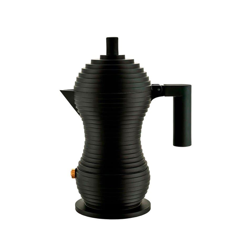 Alessi Pulcina 1 kopp. Espressokanna Svart