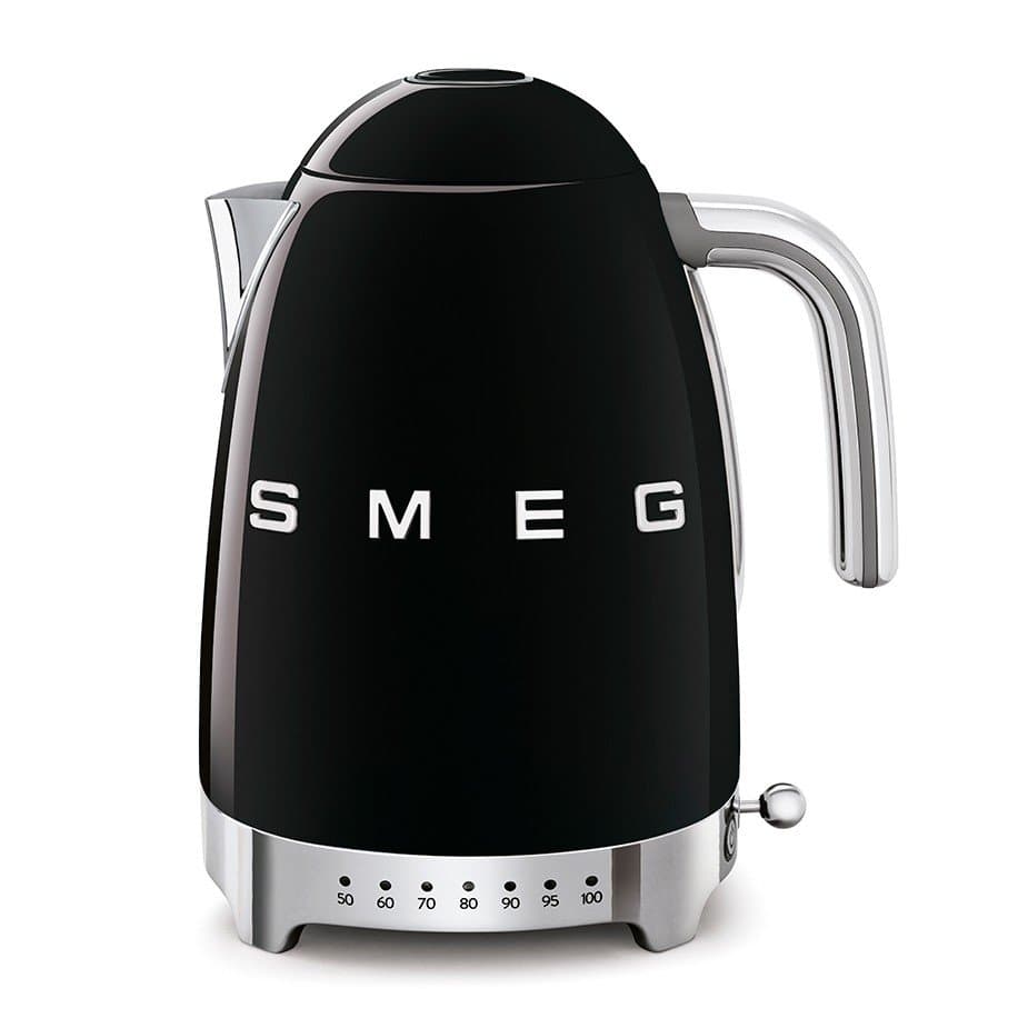 Smeg KLF04BLEU Vattenkokare med temperatur 1,7 L Svart