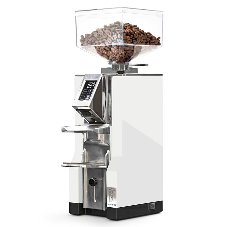 Eureka Mignon Libra 55 Krom/Vit Espressokvarn
