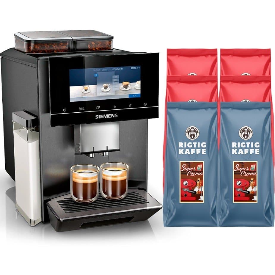 Siemens TQ907R05 EQ900 s700 Espressomaskin Inkl. 6 kg Rigtig Kaffe