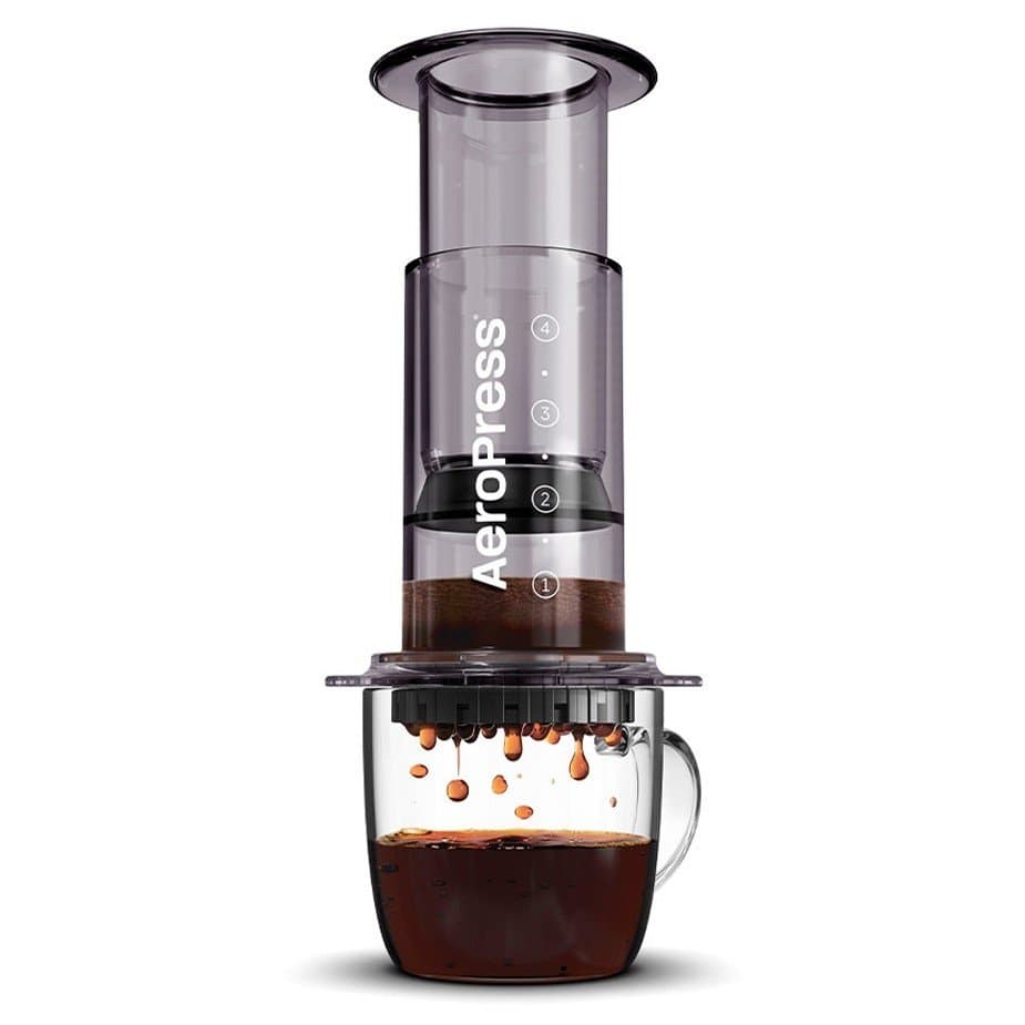 AeroPress genomskinlig svart resebryggare
