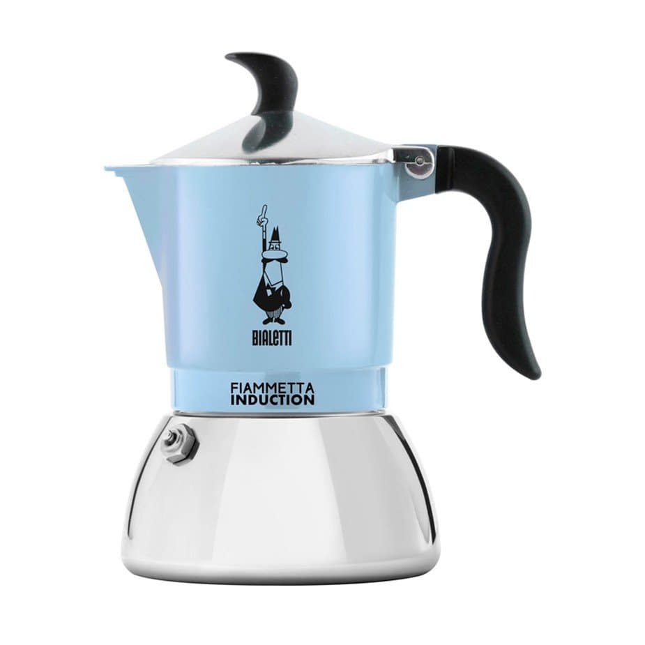 Bialetti Primavera Fiammetta 2 Cup. Espressokanna Ljusblå