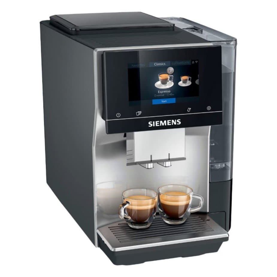 Siemens TP715R07 EQ700 Espressomaskin i rostfritt stål, silver, metallic