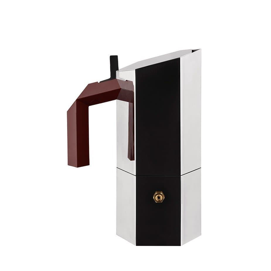 Alessi Menhir 3-koppars espressokanna i stål