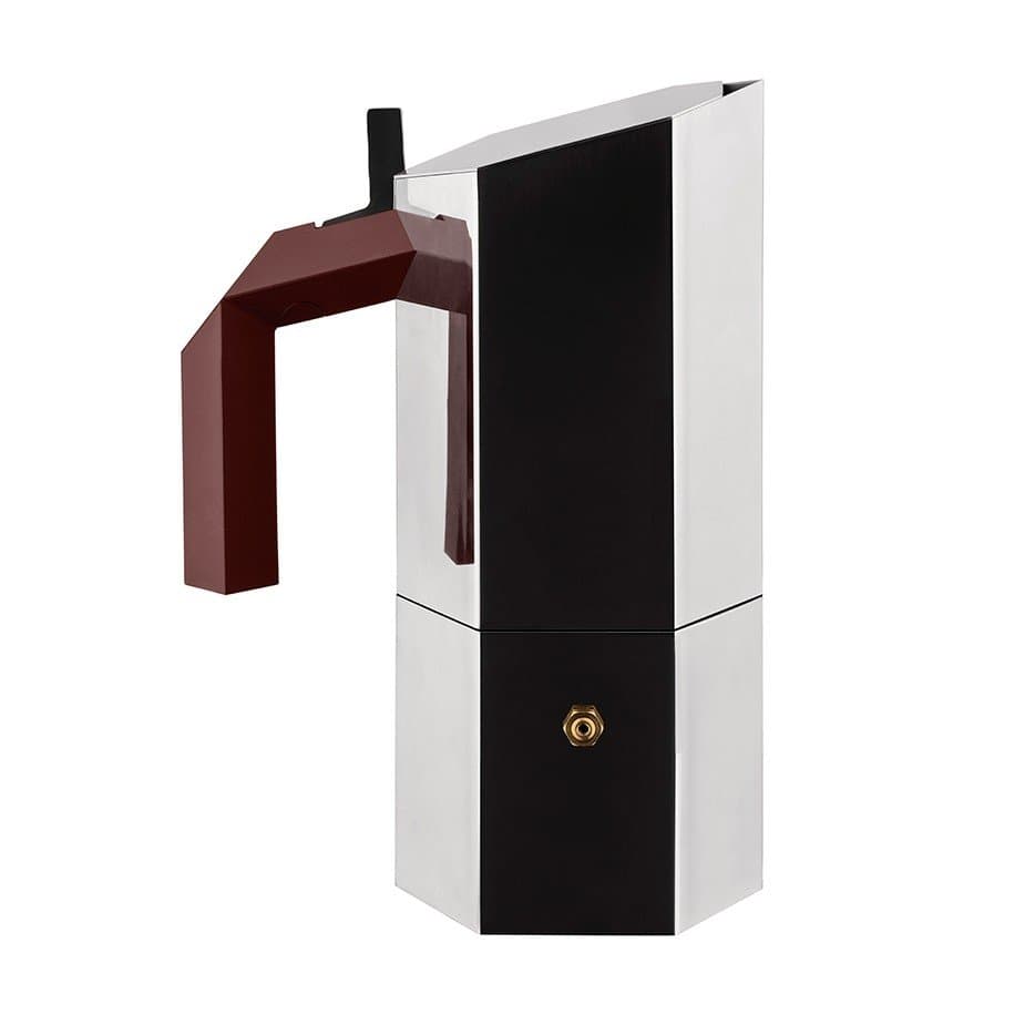 Alessi Menhir 6-koppars espressokanna i stål