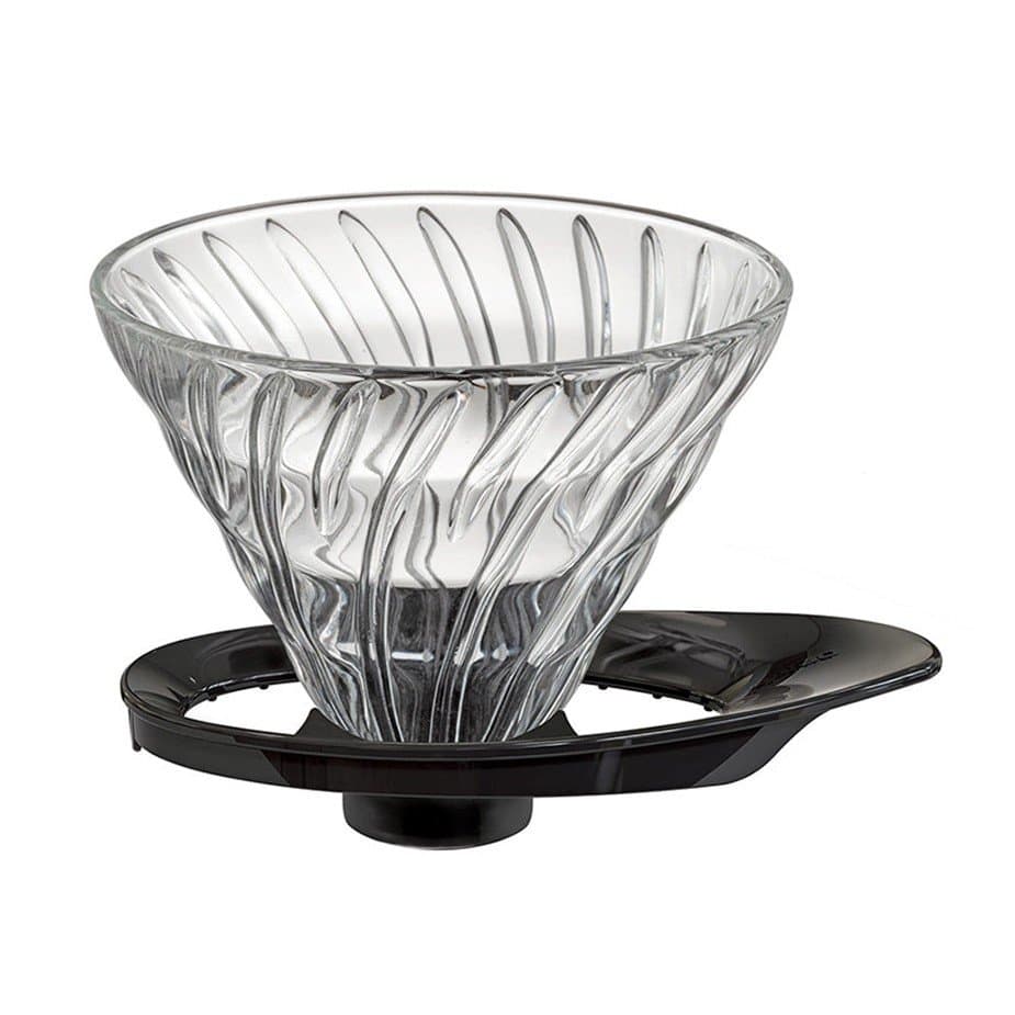 Hario V60-02 Glasdroppar Svart 2 Koppar.