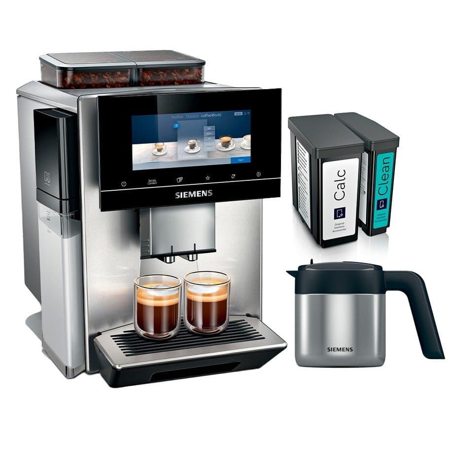 Siemens TQ907RZ3 EQ900 Plus Espressomaskin inkl. termoskanna och AutoCalc'n Clean
