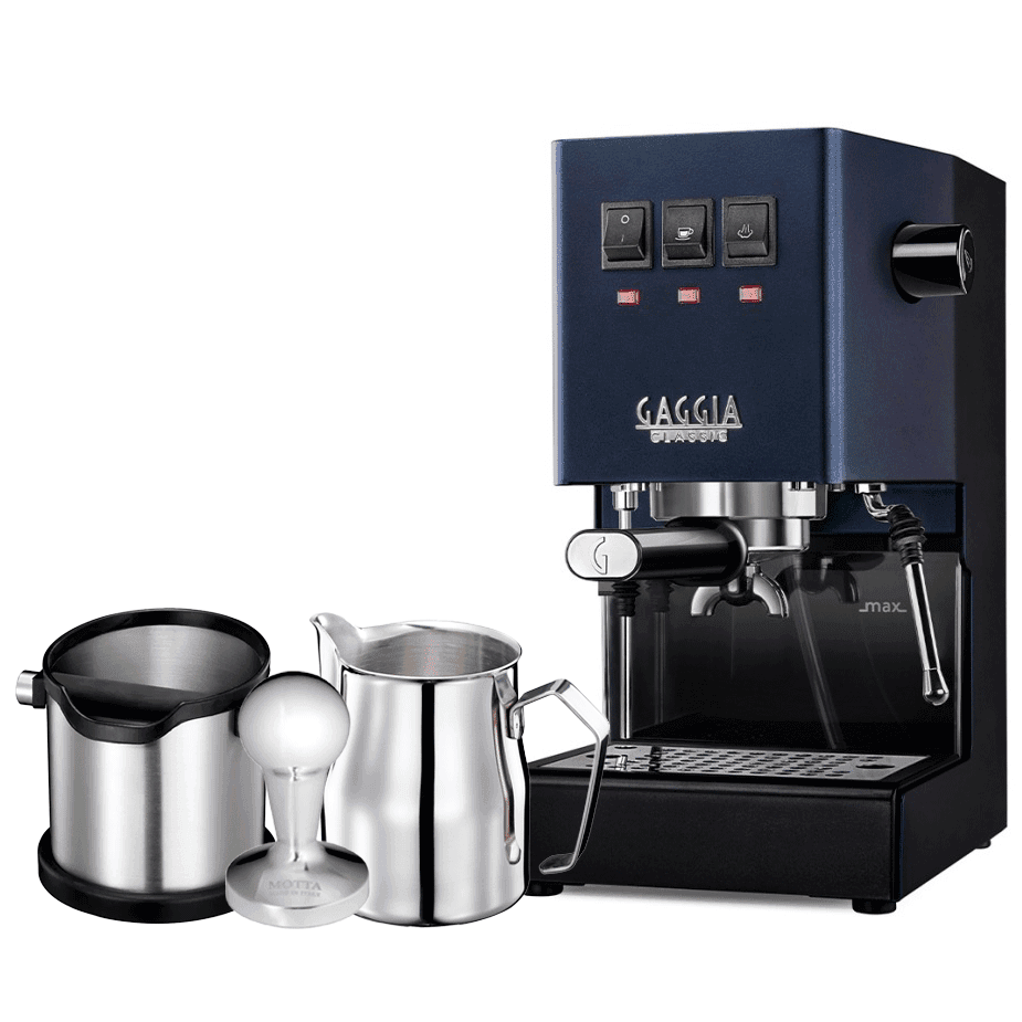 Gaggia Classic E24 Blå Espressomaskin Inklusive Baristautrustning
