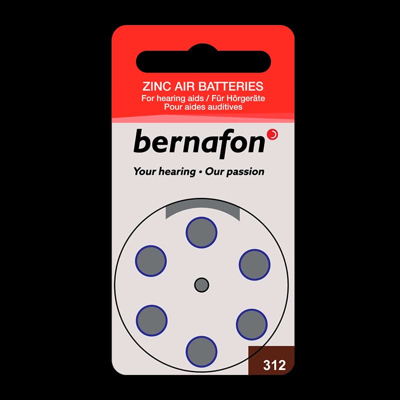 Bernafon 312 Batteri