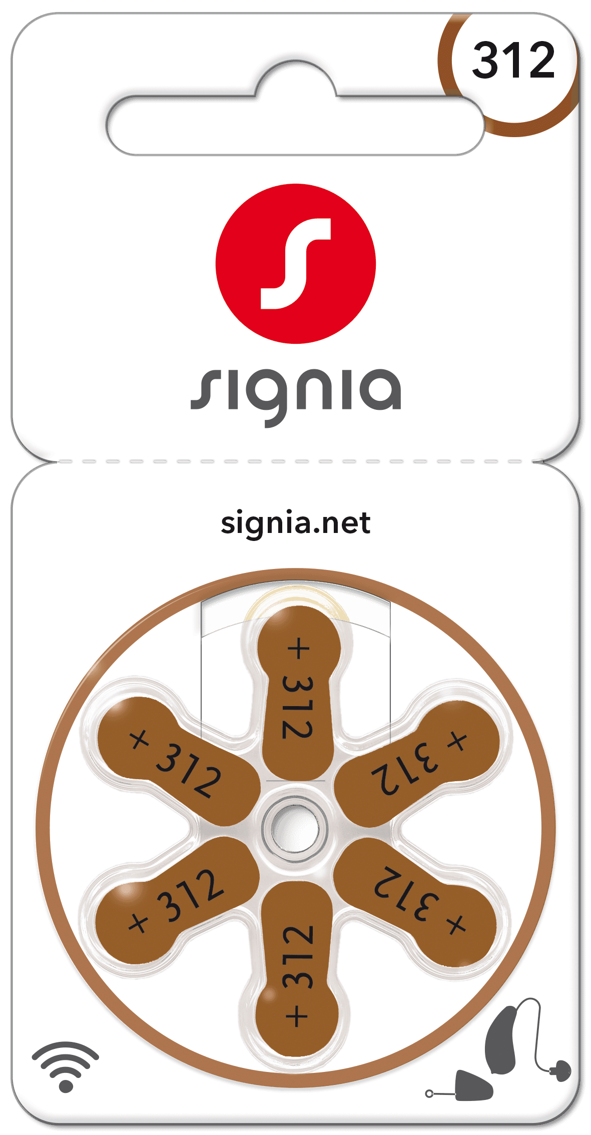 Signia 312 Batteri
