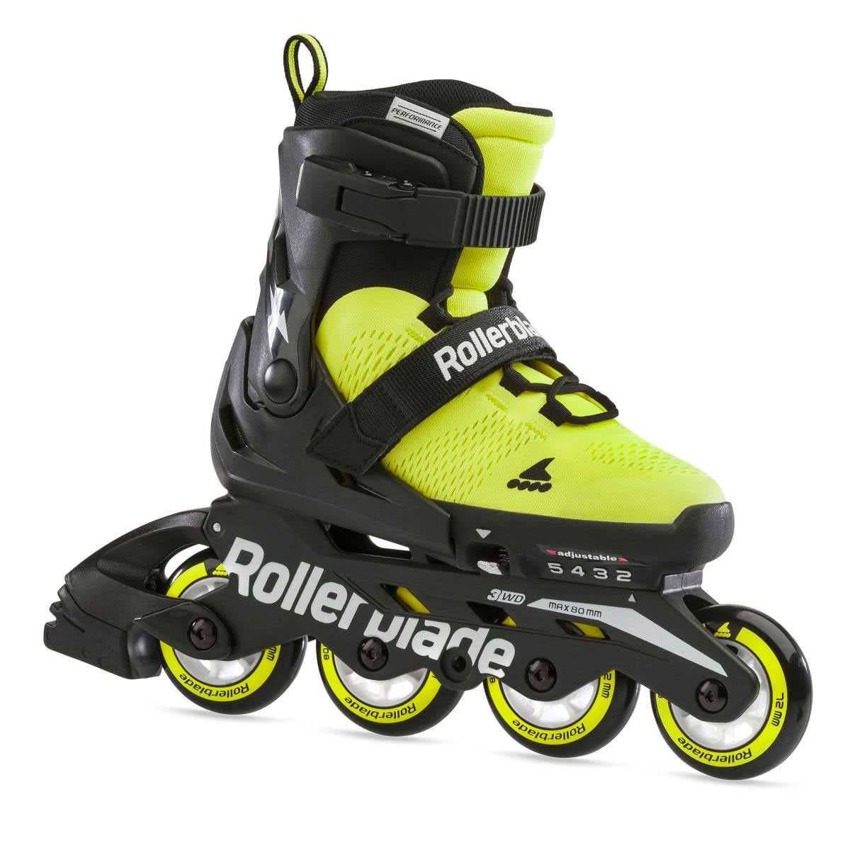 Rollerblade Microblade SE Inlineskridskor Neongul/Svart