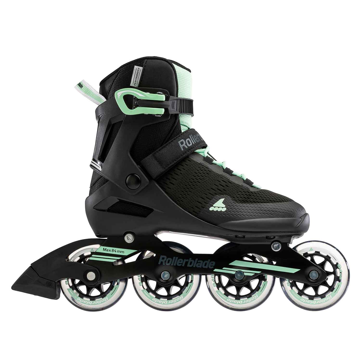Rollerblade Spark 84  Inlineskridskor dam svart med mintgröna detaljer
